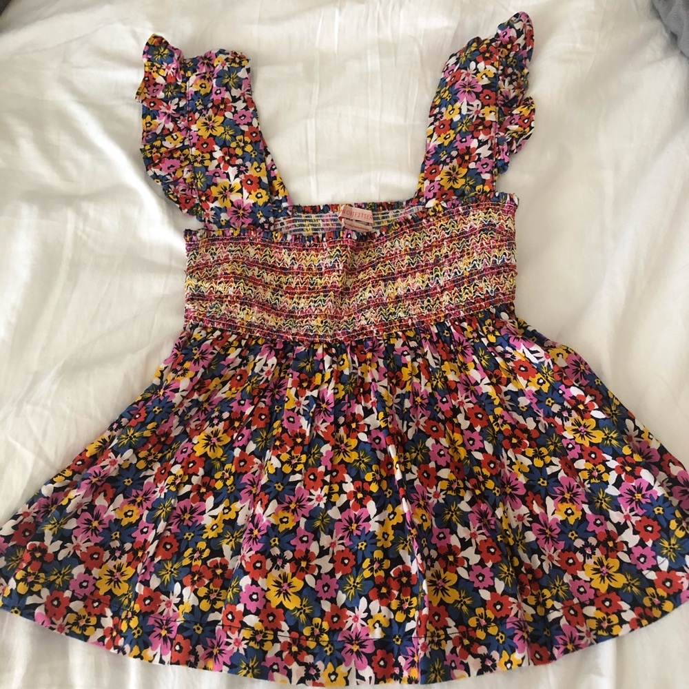 Urban Outfitters- Never Worn Floral Babydoll Tank - Picture 1 of 4